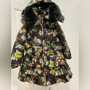 🍁LE CHIC Girl’s Hooded Lined Winter Coat, 5-6